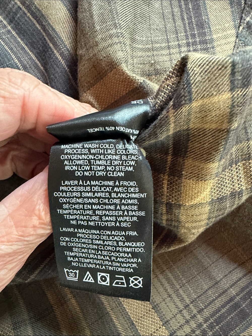 NWT Men’s Large Kuhl Fugitive Flannel shirt in roasted barley - Picture 9 of 10